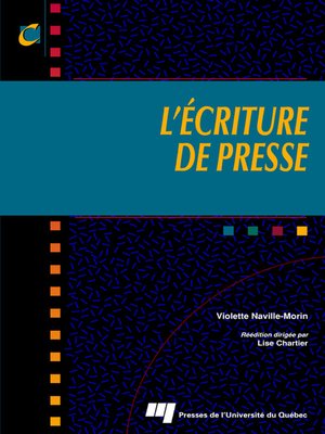 cover image of L' écriture de presse